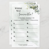 Eucalyptus Waar was ze? (Voorkant / Achterkant)