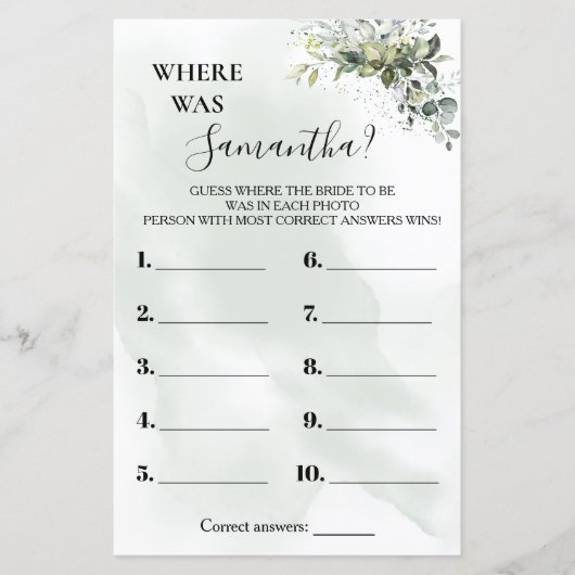 Eucalyptus Waar was ze? (Voorkant)