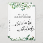 Eucalyptus wanneer we je kunnen knuffelen uitgeste kaart (Voorkant / Achterkant)