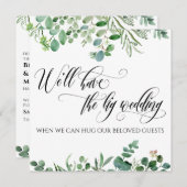 Eucalyptus wanneer we je kunnen knuffelen uitgeste kaart (Voorkant / Achterkant)