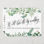 Eucalyptus wanneer we je kunnen knuffelen uitgeste kaart (Voorkant / Achterkant)