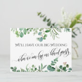 Eucalyptus wanneer we je kunnen knuffelen uitgeste kaart (Staand voorkant)