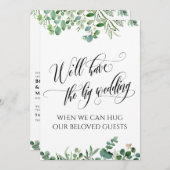 Eucalyptus wanneer we je kunnen knuffelen uitgeste kaart (Voorkant / Achterkant)