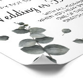 Eucalyptus wasknijper bruidsshower spelbord poster (Hoek)