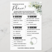 Eucalyptus Wat is er op uw Kaart van het Spel van  (Voorkant)