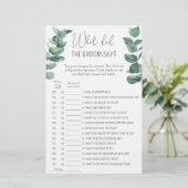 Eucalyptus - Wat zei de bruidegom tegen het bruids (Staand voorkant)