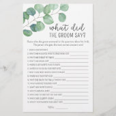 Eucalyptus - Wat zei de bruidegom tegen het bruids (Voorkant)