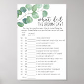 Eucalyptus - Wat zei de bruidegom tegen het bruids Poster (Voorkant)