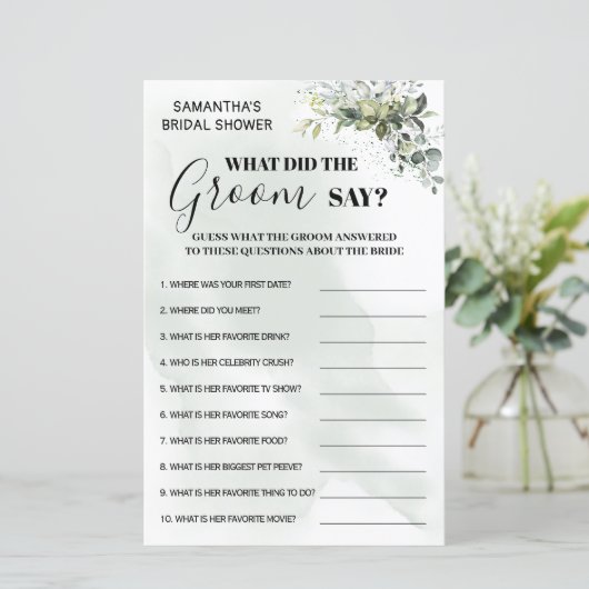 Eucalyptus Wat zei Groom over tweetalig spel? (Staand voorkant)