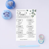 Eucalyptus Wat zit er in je paardenschoenenkaart? Flyer (Enkel)