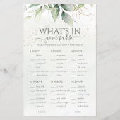 Eucalyptus Wat zit er in je portemonnee bruiloft s (Voorkant)