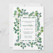 Eucalyptus watercolor botanical ramadan iftar  kaart (Achterkant)