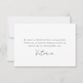 Eucalyptus Watercolor Chic Bruiloft Feest Bedankkaart (Achterkant)