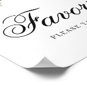 Eucalyptus Watercolor Favor Poster Bord (Hoek)