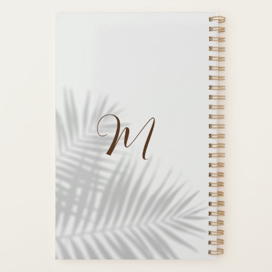 Eucalyptus Watercolor FOTO Trouwplanner Planner (Achterkant)