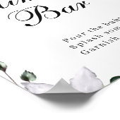 Eucalyptus Watercolor Mimosa Bar Poster Bord (Hoek)