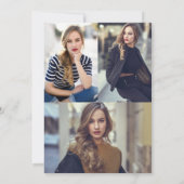 Eucalyptus watercolor muts foto virtuele afstudere kaart (Achterkant)