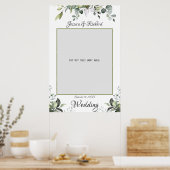 Eucalyptus Watercolor Trouwfoto Prop Poster (Keuken)