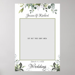 Eucalyptus Watercolor Trouwfoto Prop Poster