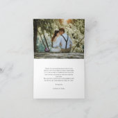 Eucalyptus Watercolor Wedding Thank You Card Bedankkaart (Binnen)