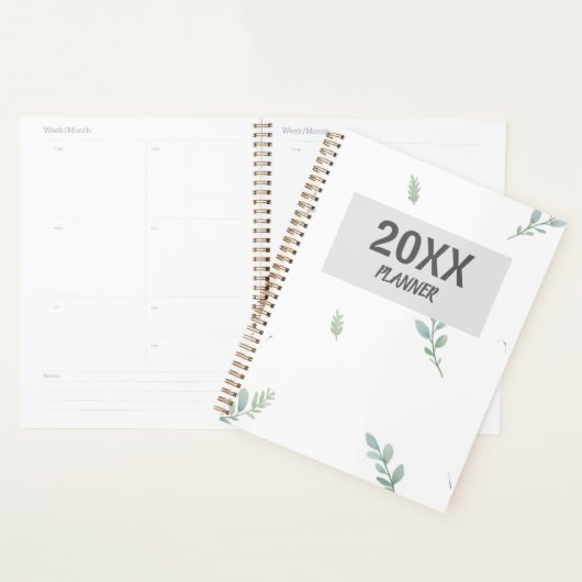 Eucalyptus Watercolor Weekly & Monthly Planner (Display)