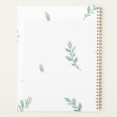 Eucalyptus Watercolor Weekly & Monthly Planner (Achterkant)
