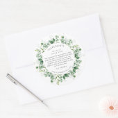 Eucalyptus Watercolor Wreath Ingredients Labels (Envelop)