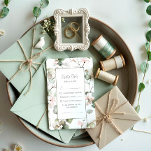 Eucalyptus Watercolour Huwelijksreactiekaart