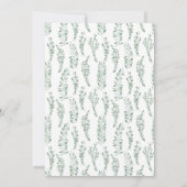 Eucalyptus Waterverf Baby shower Kaart (Achterkant)