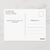 Eucalyptus Waterverf Bedankt Briefkaart (Achterkant)