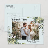 Eucalyptus Waterverf Bedankt FOTO Briefkaart (Voorkant / Achterkant)