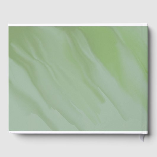 Eucalyptus Waterverf bladeren Gastenboek (Achterkant)