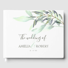 Eucalyptus Waterverf bladeren Gastenboek