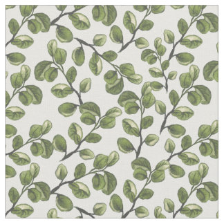 Eucalyptus waterverf bladeren patroon stof