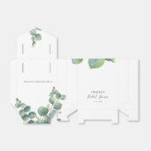 Eucalyptus Waterverf Botanisch Vrijgezellenfeest Bedankdoosjes (Uitgevouwen)
