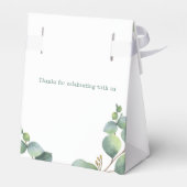 Eucalyptus Waterverf Botanisch Vrijgezellenfeest Bedankdoosjes (Achterkant)