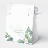 Eucalyptus Waterverf Botanisch Vrijgezellenfeest Bedankdoosjes (Achterkant)