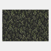 Eucalyptus Waterverf Botanische bladeren  Inpakpapier Vel (Voorkant)