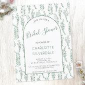 Eucalyptus Waterverf Bridal Shower Briefkaart