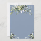 Eucalyptus Waterverf Brunch en Bubble Kaart (Achterkant)