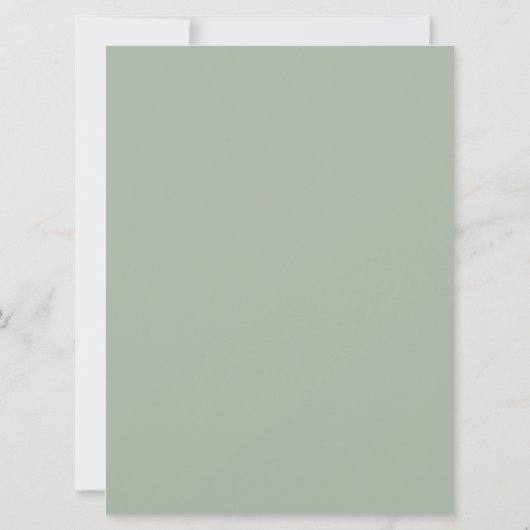 Eucalyptus Waterverf Dusty Blue Vrijgezellenfeest Kaart (Achterkant)