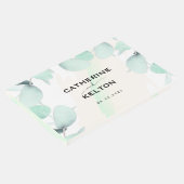Eucalyptus Waterverf Elegant Greenery Wedding Gastenboek (Hoek)