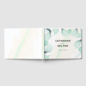 Eucalyptus Waterverf Elegant Greenery Wedding Gastenboek (Volledig)