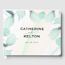 Eucalyptus Waterverf Elegant Greenery Wedding Gastenboek