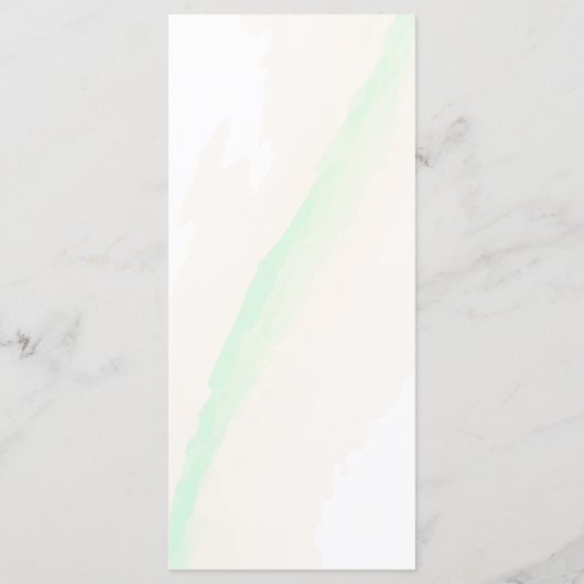 Eucalyptus Waterverf Elegant Greenery Wedding Menu (Achterkant)