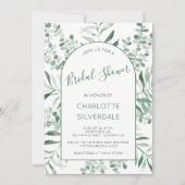 Eucalyptus Waterverf Elegant Vrijgezellenfeest Kaart (Voorkant)