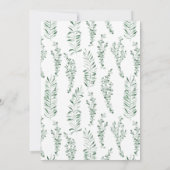 Eucalyptus Waterverf Elegant Vrijgezellenfeest Kaart (Achterkant)