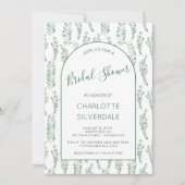 Eucalyptus Waterverf Elegant Vrijgezellenfeest Kaart (Voorkant)