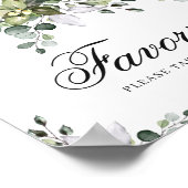 Eucalyptus Waterverf Favor Poster Bord (Hoek)