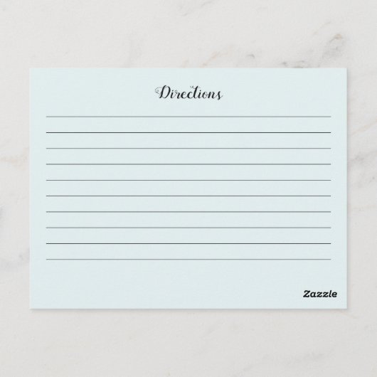 Eucalyptus Waterverf Floral Recipe Card Briefkaart (Achterkant)